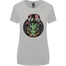 Steampunk Alien Womens Wider Cut T-Shirt Sports Grey