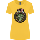 Steampunk Alien Womens Wider Cut T-Shirt Yellow