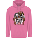 Steampunk Bulldog Mens 80% Cotton Hoodie Azelea