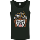 Steampunk Bulldog Mens Vest Tank Top Black