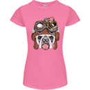 Steampunk Bulldog Womens Petite Cut T-Shirt Azalea