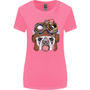 Steampunk Bulldog Womens Wider Cut T-Shirt Azalea