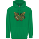 Steampunk Butterfly Butterflies Childrens Kids Hoodie Irish Green