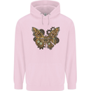 Steampunk Butterfly Butterflies Childrens Kids Hoodie Light Pink