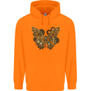 Steampunk Butterfly Butterflies Childrens Kids Hoodie Orange