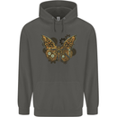 Steampunk Butterfly Butterflies Childrens Kids Hoodie Storm Grey