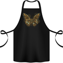 Steampunk Butterfly Butterflies Cotton Apron 100% Organic Black