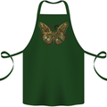 Steampunk Butterfly Butterflies Cotton Apron 100% Organic Forest Green
