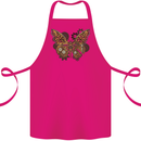 Steampunk Butterfly Butterflies Cotton Apron 100% Organic Pink