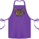 Steampunk Butterfly Butterflies Cotton Apron 100% Organic Purple