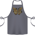 Steampunk Butterfly Butterflies Cotton Apron 100% Organic Steel