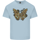 Steampunk Butterfly Butterflies Kids T-Shirt Childrens Light Blue