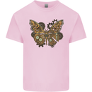 Steampunk Butterfly Butterflies Kids T-Shirt Childrens Light Pink