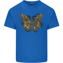 Steampunk Butterfly Butterflies Kids T-Shirt Childrens Royal Blue