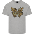 Steampunk Butterfly Butterflies Kids T-Shirt Childrens Sports Grey