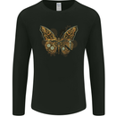 Steampunk Butterfly Butterflies Mens Long Sleeve T-Shirt Black