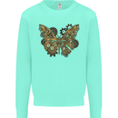 Steampunk Butterfly Butterflies Mens Sweatshirt Jumper Peppermint
