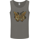 Steampunk Butterfly Butterflies Mens Vest Tank Top Charcoal
