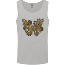 Steampunk Butterfly Butterflies Mens Vest Tank Top Sports Grey