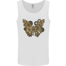 Steampunk Butterfly Butterflies Mens Vest Tank Top White