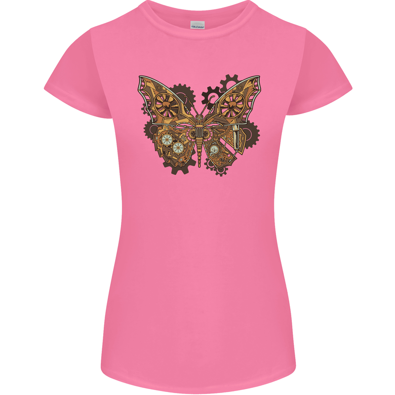 Steampunk Butterfly Butterflies Womens Petite Cut T-Shirt Azalea