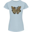 Steampunk Butterfly Butterflies Womens Petite Cut T-Shirt Light Blue