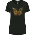 Steampunk Butterfly Butterflies Womens Wider Cut T-Shirt Black
