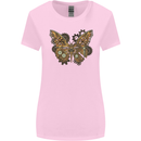 Steampunk Butterfly Butterflies Womens Wider Cut T-Shirt Light Pink