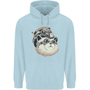 Steampunk Cat Childrens Kids Hoodie Light Blue
