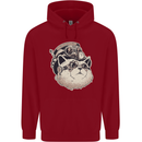 Steampunk Cat Childrens Kids Hoodie Red