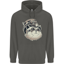 Steampunk Cat Childrens Kids Hoodie Storm Grey
