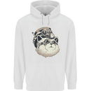 Steampunk Cat Childrens Kids Hoodie White