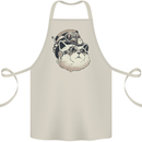 Steampunk Cat Cotton Apron 100% Organic Natural