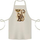 Steampunk Cat Cotton Apron 100% Organic Natural