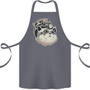 Steampunk Cat Cotton Apron 100% Organic Steel