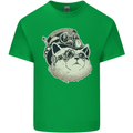 Steampunk Cat Kids T-Shirt Childrens Irish Green