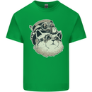Steampunk Cat Kids T-Shirt Childrens Irish Green