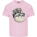 Steampunk Cat Kids T-Shirt Childrens Light Pink
