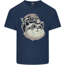 Steampunk Cat Kids T-Shirt Childrens Navy Blue