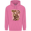 Steampunk Cat Mens 80% Cotton Hoodie Azelea