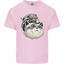 Steampunk Cat Mens Cotton T-Shirt Tee Top Light Pink