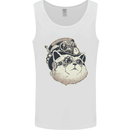 Steampunk Cat Mens Vest Tank Top White