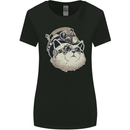 Steampunk Cat Womens Wider Cut T-Shirt Black