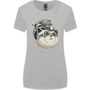 Steampunk Cat Womens Wider Cut T-Shirt Sports Grey