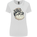Steampunk Cat Womens Wider Cut T-Shirt White