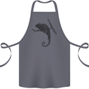 Steampunk Chameleon Cotton Apron 100% Organic Steel