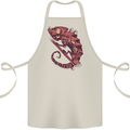 Steampunk Chameleon Iguana Reptile Lizard Cotton Apron 100% Organic Natural