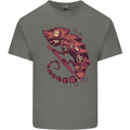 Steampunk Chameleon Iguana Reptile Lizard Kids T-Shirt Childrens Charcoal