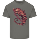 Steampunk Chameleon Iguana Reptile Lizard Kids T-Shirt Childrens Charcoal