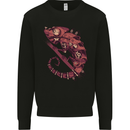 Steampunk Chameleon Iguana Reptile Lizard Mens Sweatshirt Jumper Black